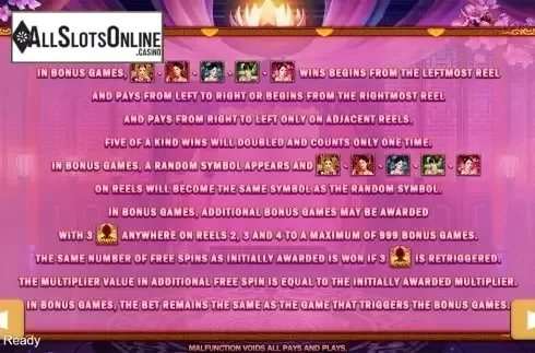 Paytable 3. My Lord (PlayStar) from PlayStar
