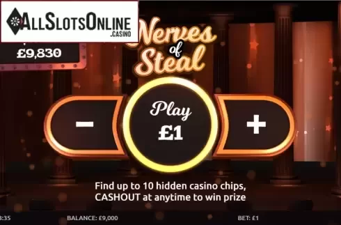 Start Screen. Nerves of Steal from Gluck Games