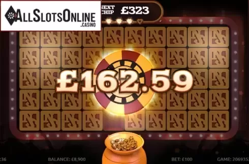 Win Screen. Nerves of Steal from Gluck Games