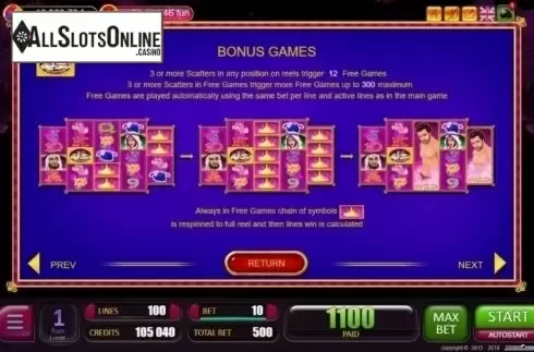 Bonus Games. Persian Nights from Belatra Games