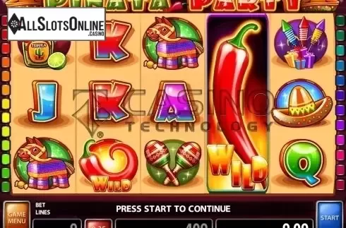 Win Screen 2. Pinata Party from Casino Technology