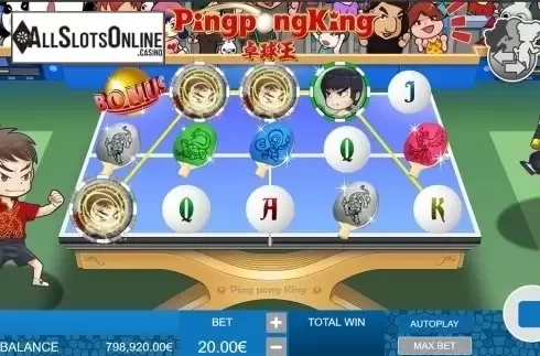 Game workflow 2. Ping Pong King from Gamatron