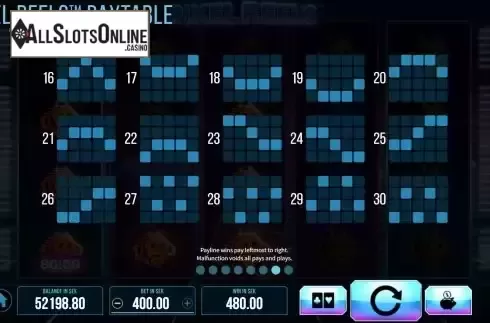 Paylines screen 2