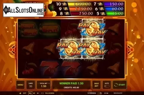 Win Screen 4. Prize of the Nile from Greentube