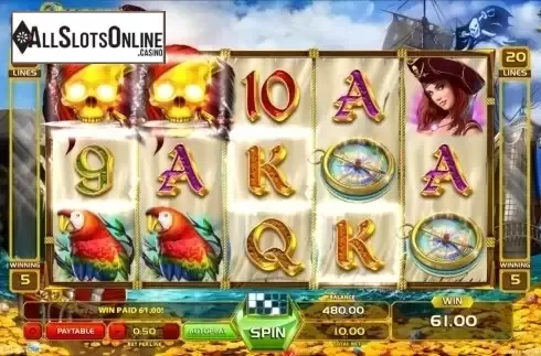 Win 3. Queen Of The Seas from GameArt