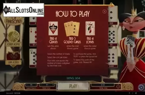 Features screen