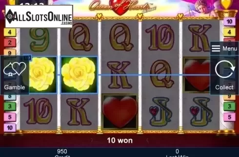 Win. Queen of Hearts deluxe from Greentube