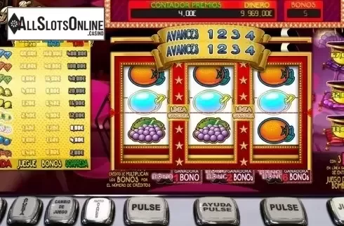 Win screen. RF Burlesque from R. Franco
