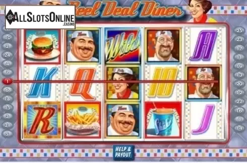 Game Workflow screen . Reel Deal Diner from Gamesys