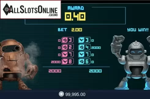 Win Screen 2. Robotic Dice from Banana Whale Studios