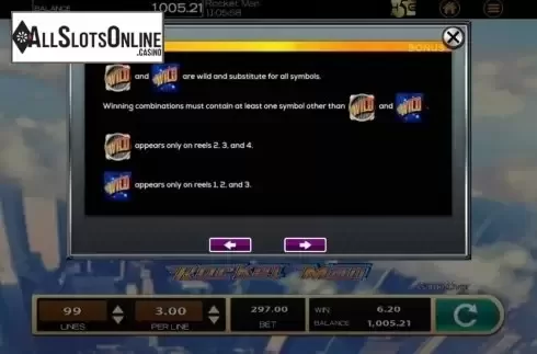 Info 2. Rocket Man (High 5 Games) from High 5 Games