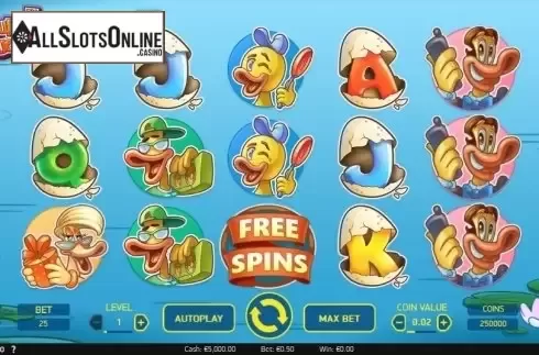 Reels. Scruffy Duck from NetEnt