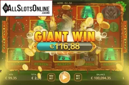 Giant Win. Siberian Wolves from KA Gaming