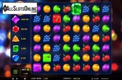 Reel Screen. Sparkling Fruit Match 3 from Greentube