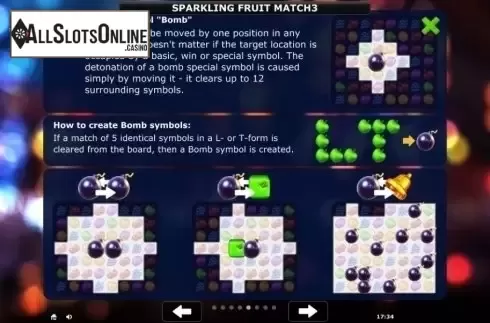 Rules 5. Sparkling Fruit Match 3 from Greentube