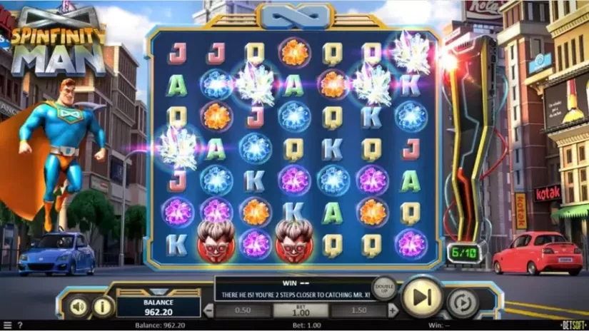Spinfinity Man slot screenshot 3