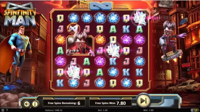 Spinfinity Man slot screenshot 5
