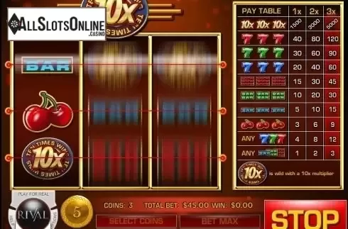 Screen3. Ten Times Wins from Rival Gaming