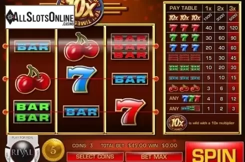 Screen2. Ten Times Wins from Rival Gaming