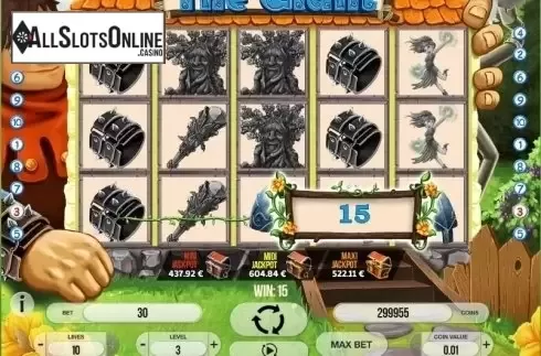 Win screen. The Giant from Fugaso