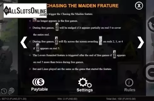 Feature screen