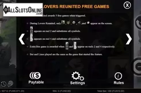 Free Games screen