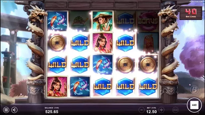 Three Samurai slot screenshot 4
