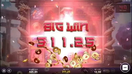Three Samurai slot screenshot 5