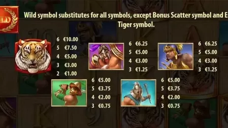 Tiger’s Glory slot screenshot 2