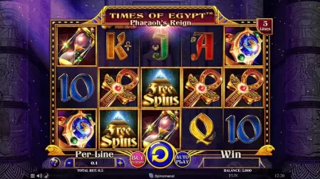 Times of Egypt – Pharaoh's Reign slot screenshot 1