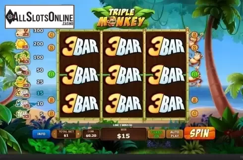 Win Screen . Triple Monkey (Skywind Group) from Skywind Group