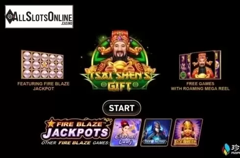 Start Screen. Tsai Shen's Gift from Rarestone Gaming