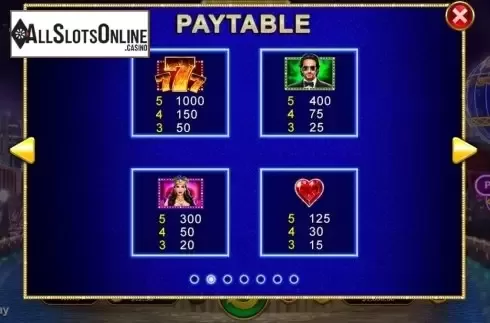 Symbols. Vegas Lux from RTG