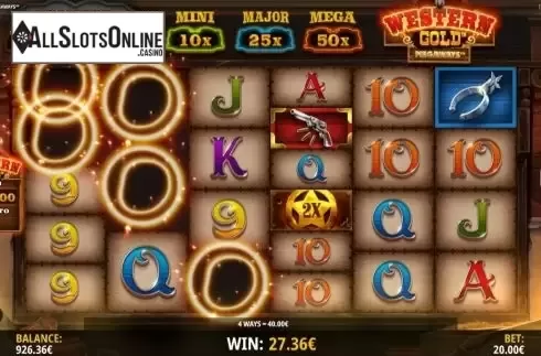 Cascade. Western Gold Megaways from iSoftBet