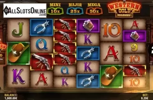 Reel Screen. Western Gold Megaways from iSoftBet