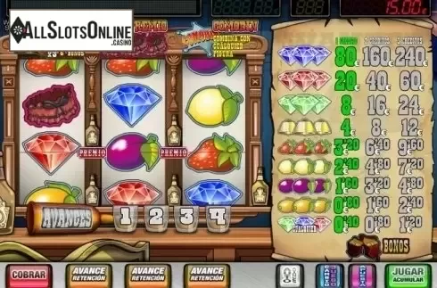Game Workflow screen. Western Saloon from MGA