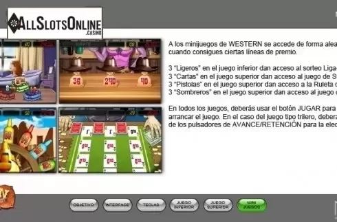 Paytable 2. Western Saloon from MGA