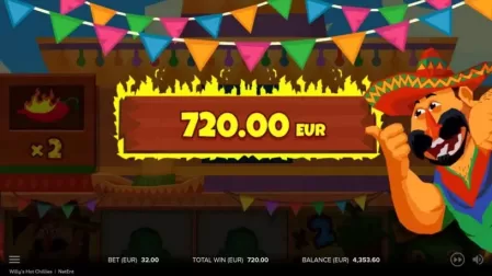 Willys Hot Chillies slot screenshot 4