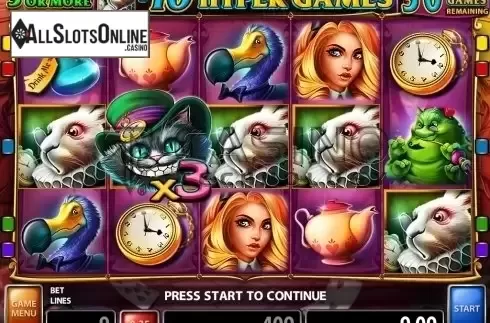 Hyper games screen. Winland from Casino Technology