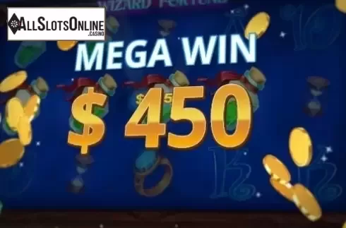Mega Win Screen. Wizard Fortune from NetoPlay
