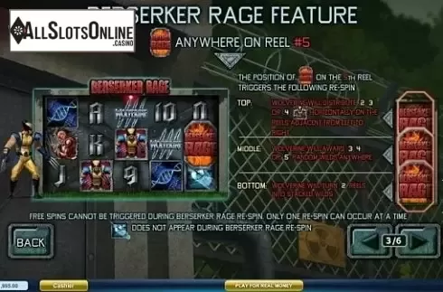 Rage Feature. Wolverine from Playtech