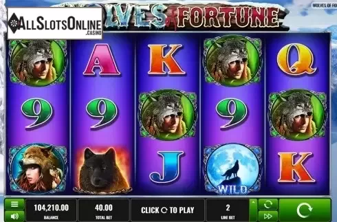 Reels screen. Wolves of Fortune from Playreels