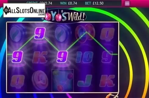 Win screen. Yoyo's Wild from Eyecon