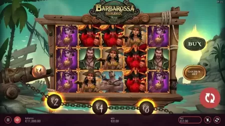 Barbarossa DoubleMax slot screenshot 1