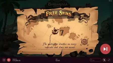 Barbarossa DoubleMax slot screenshot 3