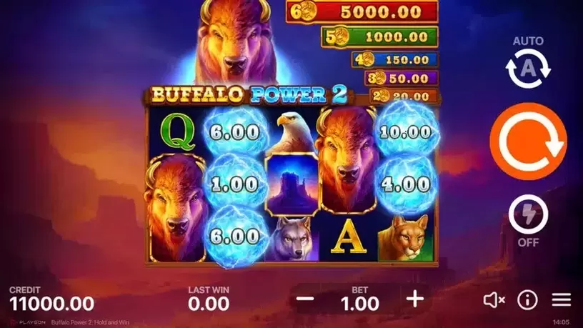 Buffalo Power 2: Hold and Win slot screenshot 