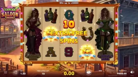 Cancan Saloon Deluxe slot screenshot 3