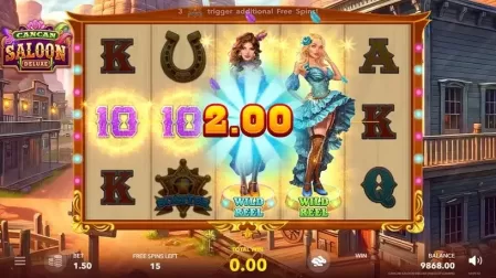Cancan Saloon Deluxe slot screenshot 4