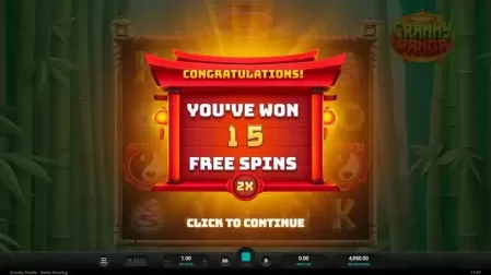 Cranky Panda slot screenshot 3