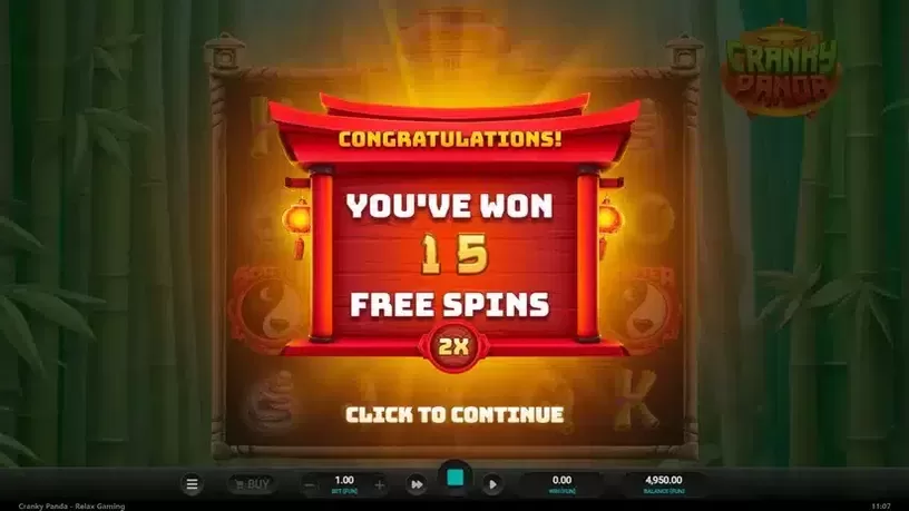 Cranky Panda slot screenshot 3
